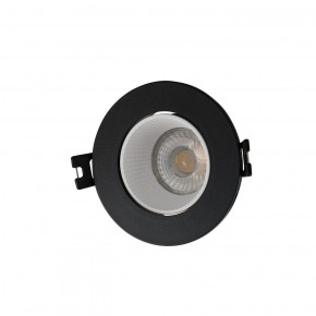 DK3061-BK+WH Встраиваемый светильник, IP 20, 10 Вт, GU5.3, LED, черный/белый, пластик в Соликамске - solikamsk.ok-mebel.com | фото