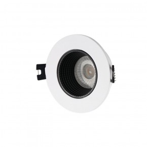 DK3061-WH+BK Встраиваемый светильник, IP 20, 10 Вт, GU5.3, LED, белый/черный, пластик в Соликамске - solikamsk.ok-mebel.com | фото