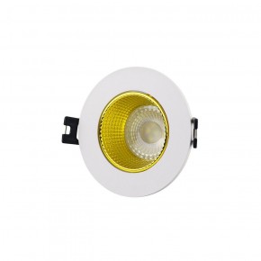 DK3061-WH+YE Встраиваемый светильник, IP 20, 10 Вт, GU5.3, LED, белый/желтый, пластик в Соликамске - solikamsk.ok-mebel.com | фото 1