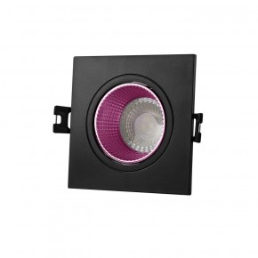 DK3071-BK+PI Встраиваемый светильник, IP 20, 10 Вт, GU5.3, LED, черный/розовый, пластик в Соликамске - solikamsk.ok-mebel.com | фото