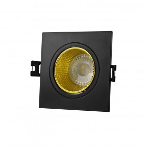 DK3071-BK+YE Встраиваемый светильник, IP 20, 10 Вт, GU5.3, LED, черный/желтый, пластик в Соликамске - solikamsk.ok-mebel.com | фото