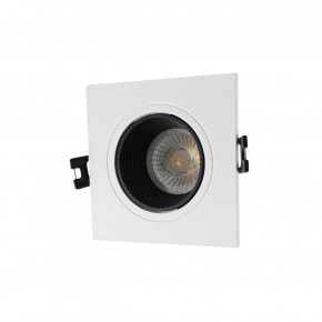 DK3071-WH+BK Встраиваемый светильник, IP 20, 10 Вт, GU5.3, LED, белый/черный, пластик в Соликамске - solikamsk.ok-mebel.com | фото 1