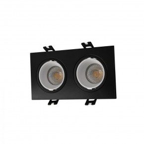 DK3072-BK+WH Встраиваемый светильник, IP 20, 10 Вт, GU5.3, LED, черный/белый, пластик в Соликамске - solikamsk.ok-mebel.com | фото