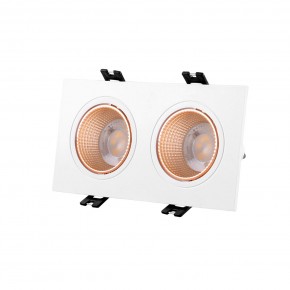 DK3072-WBR Встраиваемый светильник, IP 20, 10 Вт, GU5.3, LED, белый/бронзовый, пластик в Соликамске - solikamsk.ok-mebel.com | фото