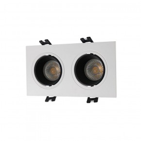 DK3072-WH+BK Встраиваемый светильник, IP 20, 10 Вт, GU5.3, LED, белый/черный, пластик в Соликамске - solikamsk.ok-mebel.com | фото