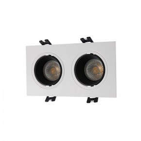 DK3072-WH+BK Встраиваемый светильник, IP 20, 10 Вт, GU5.3, LED, белый/черный, пластик в Соликамске - solikamsk.ok-mebel.com | фото