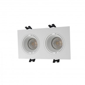 DK3072-WH Встраиваемый светильник, IP 20, 10 Вт, GU5.3, LED, белый/белый, пластик в Соликамске - solikamsk.ok-mebel.com | фото