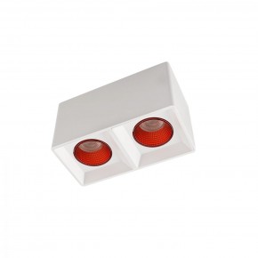DK3085-WH+RD Светильник накладной IP 20, 10 Вт, GU5.3, LED, белый/красный, пластик в Соликамске - solikamsk.ok-mebel.com | фото