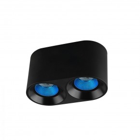 DK3096-BK+CY Светильник накладной IP 20, 10 Вт, GU5.3, LED, черный/голубой, пластик в Соликамске - solikamsk.ok-mebel.com | фото
