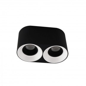 DK3096-BW+BK Светильник накладной IP 20, 10 Вт, GU5.3, LED, черно-белый/черный, пластик в Соликамске - solikamsk.ok-mebel.com | фото