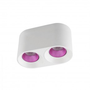 DK3096-WH+PI Светильник накладной IP 20, 10 Вт, GU5.3, LED, белый/розовый, пластик в Соликамске - solikamsk.ok-mebel.com | фото