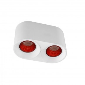 DK3096-WH+RD Светильник накладной IP 20, 10 Вт, GU5.3, LED, белый/красный, пластик в Соликамске - solikamsk.ok-mebel.com | фото