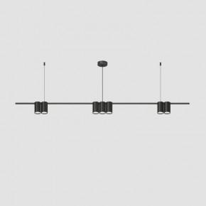 DK4063-BK Подвесной светильник ORBIT, IP20, 7xGU10 LED до 15 Вт, черный матовый, алюминий в Соликамске - solikamsk.ok-mebel.com | фото