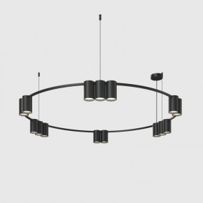 DK4067-BK Подвесной светильник ORBIT, IP20, 15xGU10 LED до 15 Вт, черный матовый, алюминий в Соликамске - solikamsk.ok-mebel.com | фото
