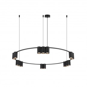 DK4067-BK Подвесной светильник ORBIT, IP20, 15xGU10 LED до 15 Вт, черный матовый, алюминий в Соликамске - solikamsk.ok-mebel.com | фото 3