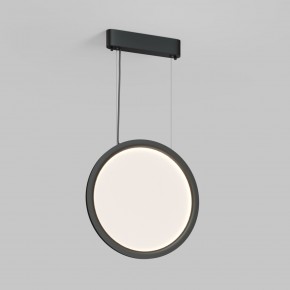 DK6604-BK Подвесной вертикальный светильник Veil со светодиодом H1500 d450 220V 36W 3000-6000K IP20 черный алюминий в Соликамске - solikamsk.ok-mebel.com | фото