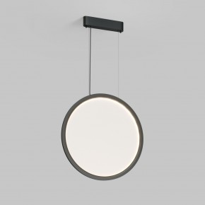 DK6606-BK Подвесной вертикальный светильник Veil со светодиодом H1700 d600 220V 48W 3000-6000K IP20 черный алюминий в Соликамске - solikamsk.ok-mebel.com | фото