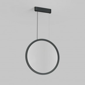 DK6606-BK Подвесной вертикальный светильник Veil со светодиодом H1700 d600 220V 48W 3000-6000K IP20 черный алюминий в Соликамске - solikamsk.ok-mebel.com | фото 2