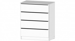 ЭЛЕГАНТ Комод 4 ящика (белый) в Соликамске - solikamsk.ok-mebel.com | фото