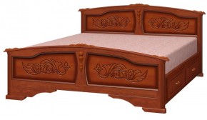 ЕЛЕНА Кровать из массива 1400 с 2-мя ящиками  в Соликамске - solikamsk.ok-mebel.com | фото 3