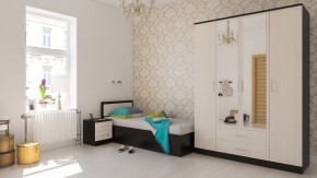 Фиеста Кровать 0900, цвет венге/дуб лоредо, ШхГхВ 93,5х203,5х80 см., сп.м. 900х2000 мм., без матраса, основание есть в Соликамске - solikamsk.ok-mebel.com | фото 5