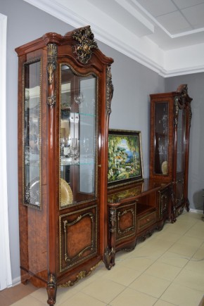 Гостиная Джоконда 1+ТВ+1 (корень дуба глянец) в Соликамске - solikamsk.ok-mebel.com | фото 4