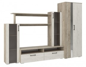 Гостиная Эмма (Дуб Крафт серый/белый) в Соликамске - solikamsk.ok-mebel.com | фото 2