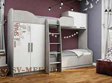Кровать двухъярусная Грей в Соликамске - solikamsk.ok-mebel.com | фото 1