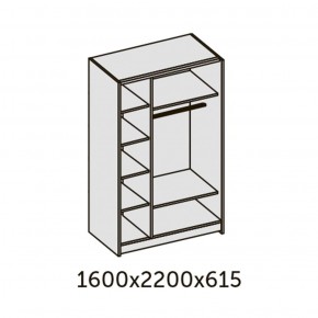 ИННЭС-5 Шкаф-купе 2-х дв. 1600 (2дв. Ф1 - венге) в Соликамске - solikamsk.ok-mebel.com | фото 2