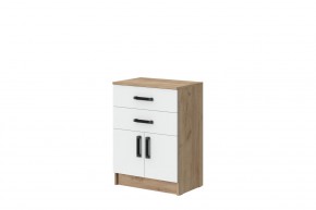 Комод Эконом (Дуб Крафт золотой/Белый текстурный) в Соликамске - solikamsk.ok-mebel.com | фото