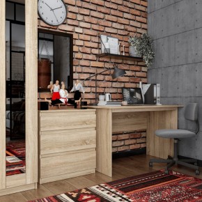 Комод КАСТОР с тремя ящиками, цвет Дуб Сонома в Соликамске - solikamsk.ok-mebel.com | фото 3