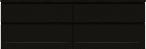 Комод Варма 4Д низкий с четырьмя выдвижными ящиками, цвет ясень черный в Соликамске - solikamsk.ok-mebel.com | фото 2