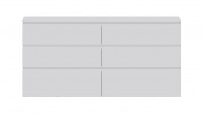 Комод Варма 6Д большой с шестью выдвижными ящиками, цвет белый в Соликамске - solikamsk.ok-mebel.com | фото 2