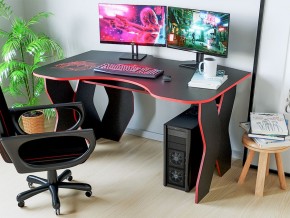 Компьютерный стол КЛ №9.0 (Черный/Красный) в Соликамске - solikamsk.ok-mebel.com | фото 3