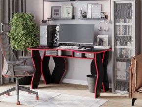 Компьютерный стол КЛ №9.0 (Черный/Красный) в Соликамске - solikamsk.ok-mebel.com | фото 4