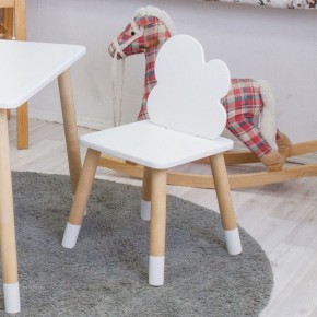 Комплект детской мебели стол и два стула Облачко (Белый/Белый/Береза) в Соликамске - solikamsk.ok-mebel.com | фото 3