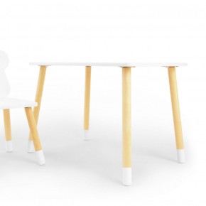 Комплект детской мебели стол и стул Корона (Белый/Белый/Береза) в Соликамске - solikamsk.ok-mebel.com | фото 2