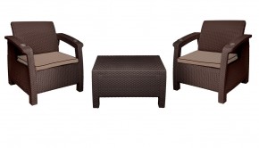 Комплект уличной мебели Yalta Premium Terrace Triple Set (Ялта) шоколадный (+подушки под спину) в Соликамске - solikamsk.ok-mebel.com | фото 7