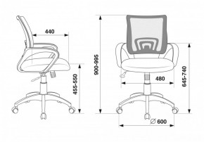 Кресло Бюрократ CH-695N/BL/TW-11 синий TW-05 черный TW-11 в Соликамске - solikamsk.ok-mebel.com | фото 4