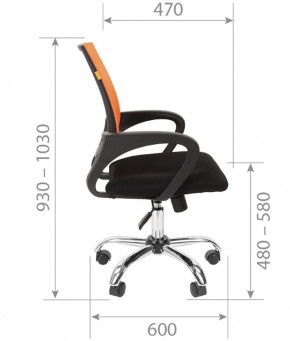 Кресло для оператора CHAIRMAN 696 хром (ткань TW-11/сетка TW-04) в Соликамске - solikamsk.ok-mebel.com | фото 7