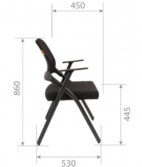 Кресло для посетителей CHAIRMAN NEXX (ткань стандарт черный/сетка DW-01) в Соликамске - solikamsk.ok-mebel.com | фото 7