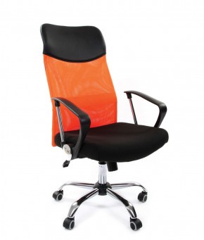 Кресло для руководителя CHAIRMAN 610 N (15-21 черный/сетка оранжевый) в Соликамске - solikamsk.ok-mebel.com | фото 1
