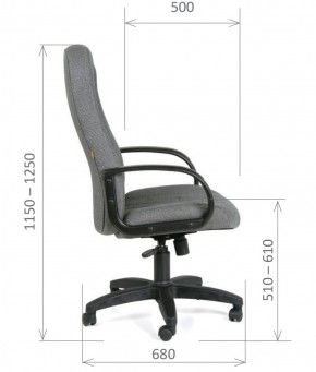 Кресло для руководителя  CHAIRMAN 685 СТ (ткань стандарт 10-356 черная) в Соликамске - solikamsk.ok-mebel.com | фото 6