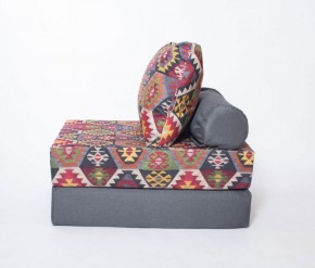 Кресло-кровать-пуф бескаркасное Прайм (мехико серый-графит) в Соликамске - solikamsk.ok-mebel.com | фото