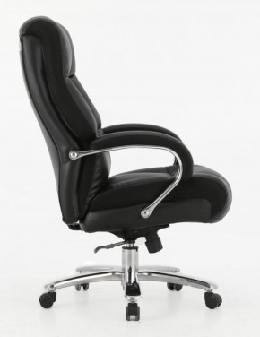 Кресло офисное BRABIX PREMIUM "Bomer HD-007" (рециклированная кожа, хром, черное) 531939 в Соликамске - solikamsk.ok-mebel.com | фото 3