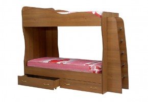 Кровать детская 2-х ярусная Юниор-1 (800*2000) ЛДСП в Соликамске - solikamsk.ok-mebel.com | фото