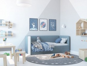 Кровать-диван Leonardo 160*70 (Голубой) + боковина в Соликамске - solikamsk.ok-mebel.com | фото 5