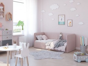 Кровать-диван Leonardo 160*70 (Розовый) + боковина в Соликамске - solikamsk.ok-mebel.com | фото 5