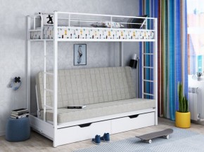 Кровать двухъярусная с диваном "Мадлен-ЯЯ" с ящиками в Соликамске - solikamsk.ok-mebel.com | фото