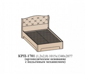 Кровать ЭЙМИ с подъемным механизмом КРП-1701 Гикори джексон (1200х2000) в Соликамске - solikamsk.ok-mebel.com | фото